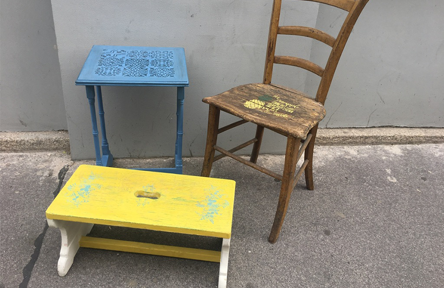 Workshop2 Workshop: Kleinmöbel mit Kreidefarbe umgestalten – Bild 1