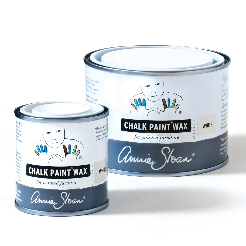 White-Chalk-Paint-Wax-non-haz-500ml-and-120ml Annie Sloan Chalk Paint™ Wachs Weiss – Bild 1