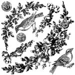 Dekor Stempel Floral swags