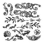 Dekor Stempel Flourished