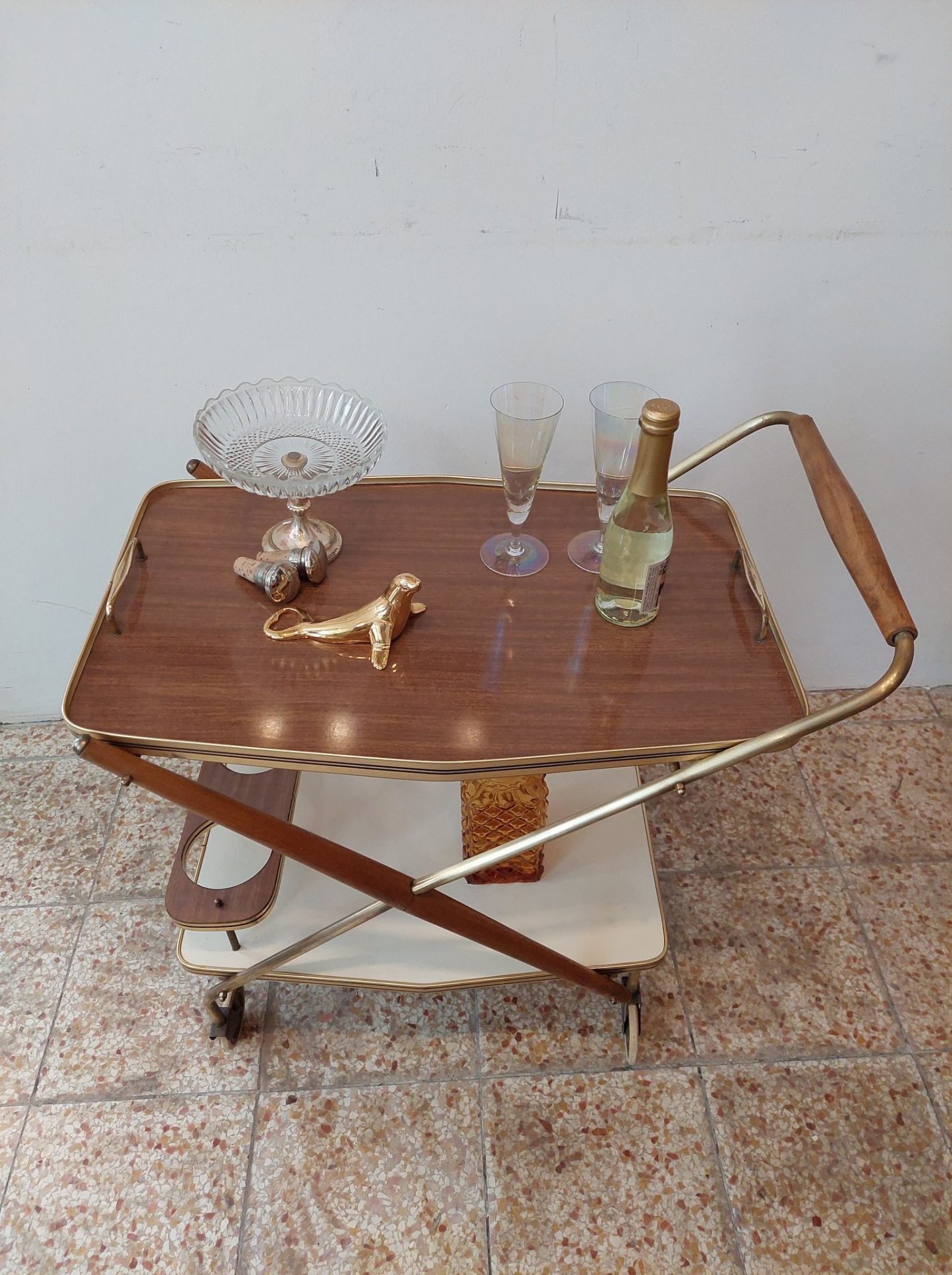 Barwagen 2 Servierwagen/Dinett-Midcentury modern – Bild 1