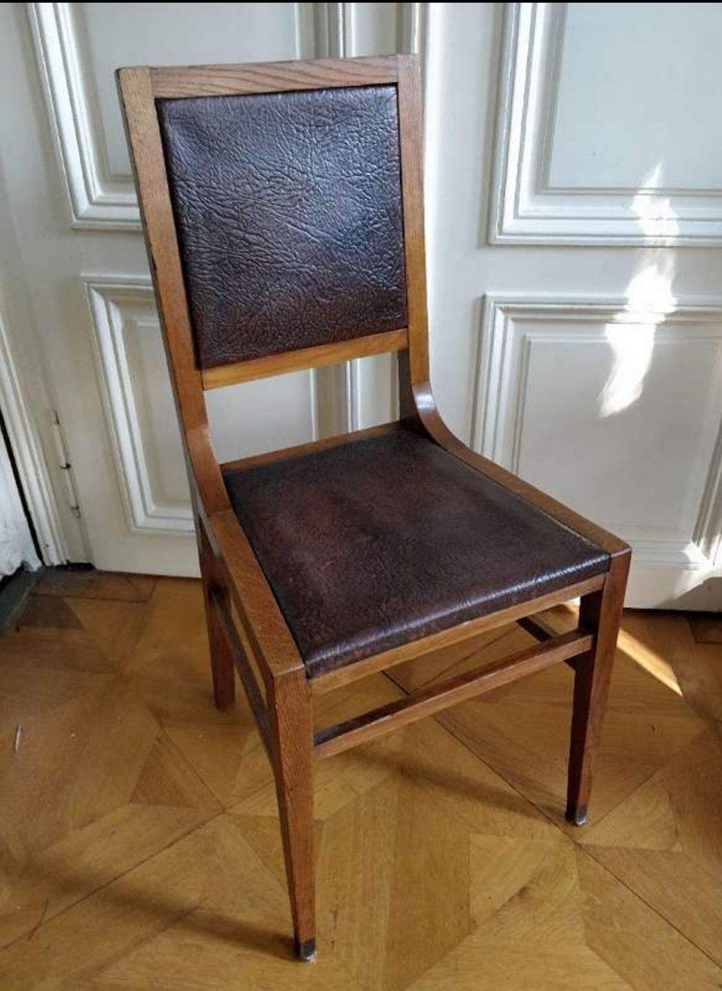 20200621_204040 Lederstühle Historismus- 6 Stück – Bild 1