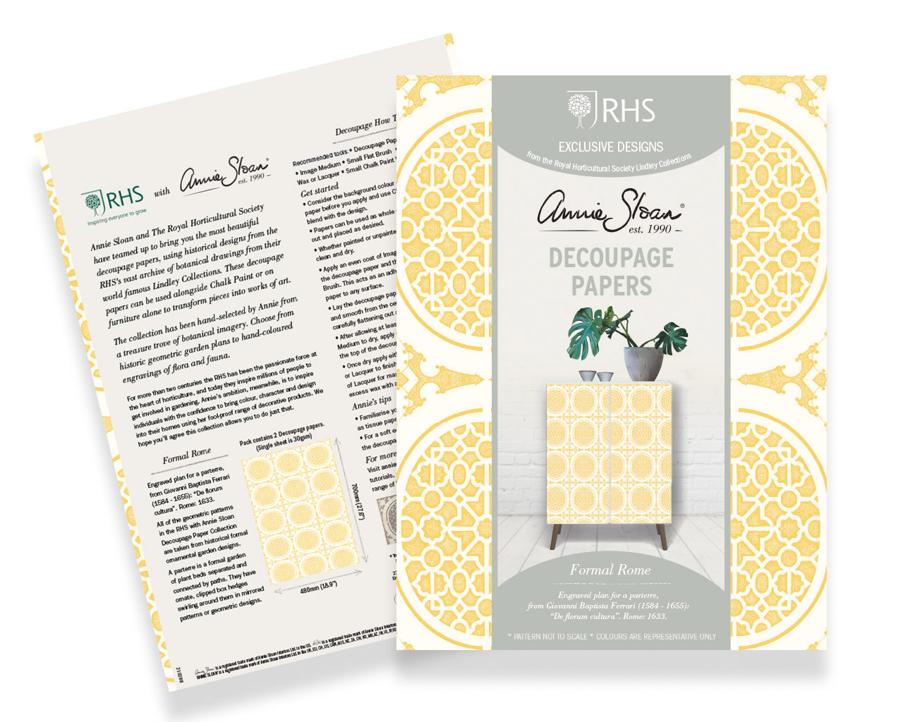 210379_FormalRome03_1280x1024- Annie Sloan Decoupagepapier Formal Rome – Bild 1