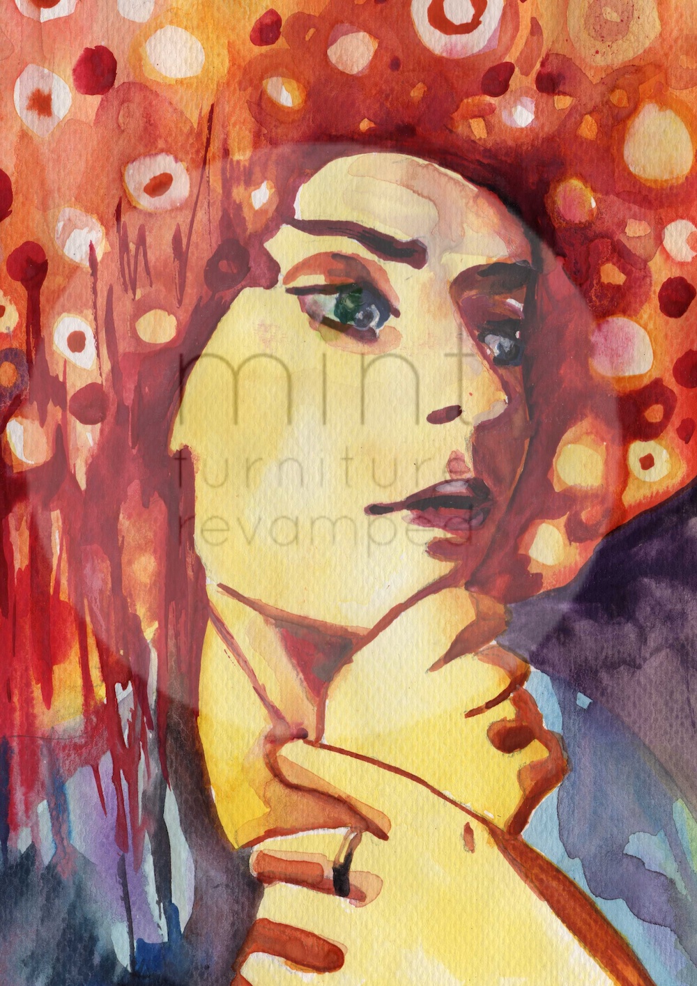 Retro Colour Mint by Michelle Decoupagepapier Retro Colour – Bild 1