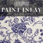 IOD Paint Inlay  Indigo Floral- 1