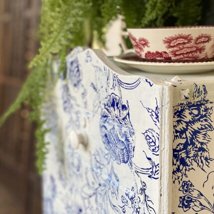 IOD Paint Inlay  Indigo Floral- 2