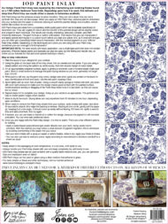 IOD Paint Inlay  Indigo Floral- 4