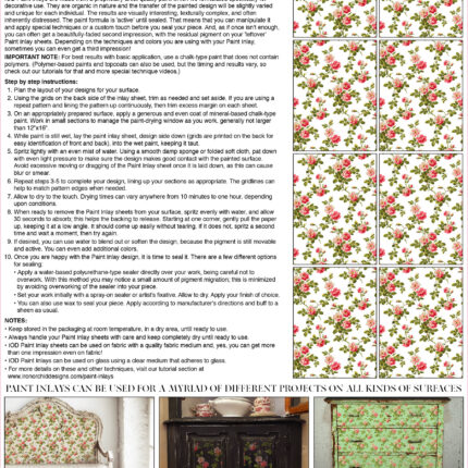 IOD Paint Inlay Rose Chintz-2