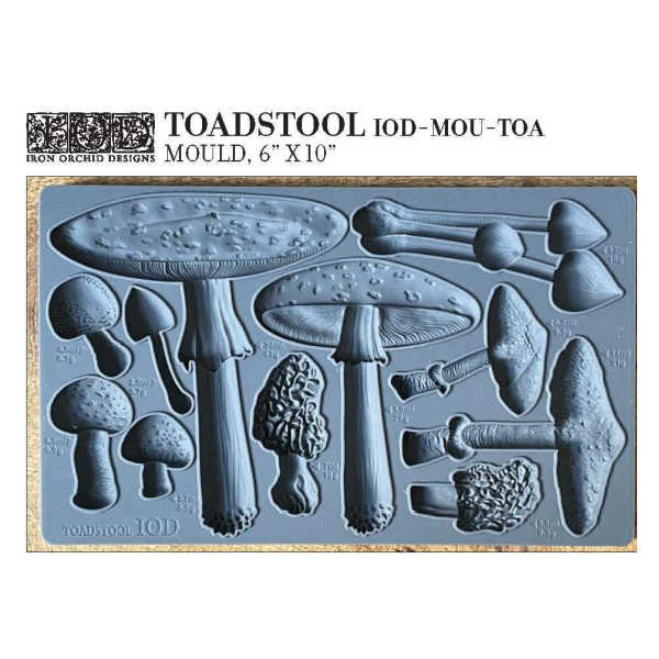 IOD-Dekorform-Toadstools-1 IOD Decor Mould Silikonform Toadstool – Bild 1