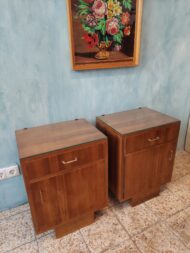 Nachtkasten 2 Stück Midcentury modern – Bild 2