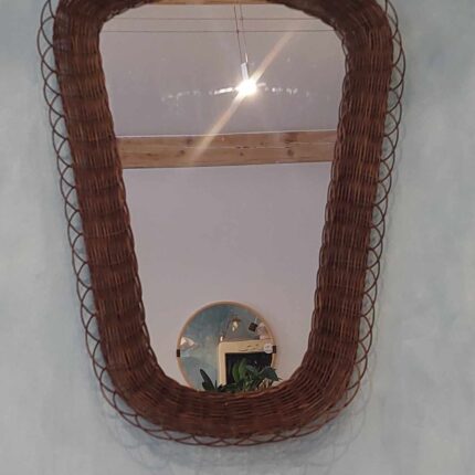 Korbgeflecht-Spiegel