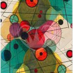 Posh Chalk Decoupagepapier Intersecting Circles