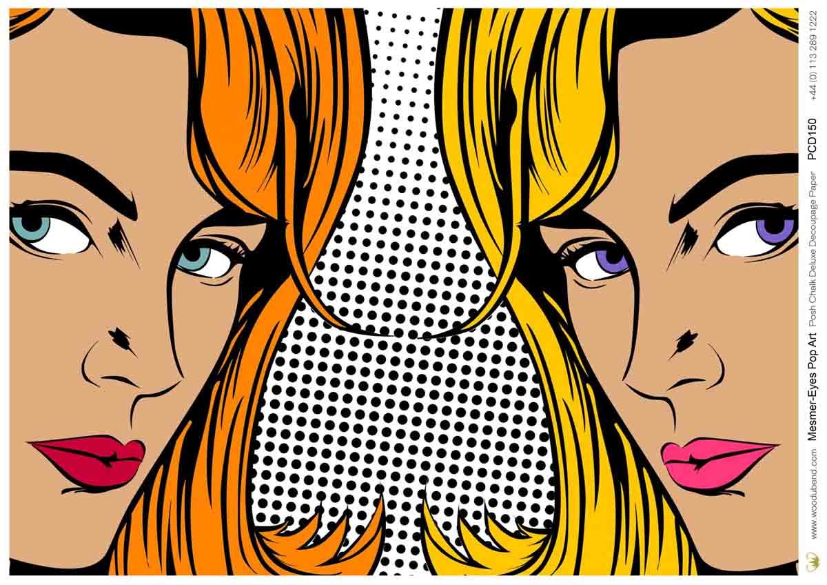 posh-chalk-deluxe-decoupage-mesmer-eyes-pop-art Posh Chalk Decoupagepapier Mesmer-Eyes Pop Art – Bild 1