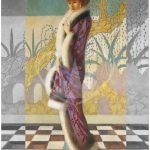 Posh Chalk Decoupage-Papier Posh in Purple