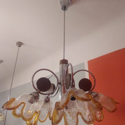 Muranoglas Hängelampe v. Mazzega