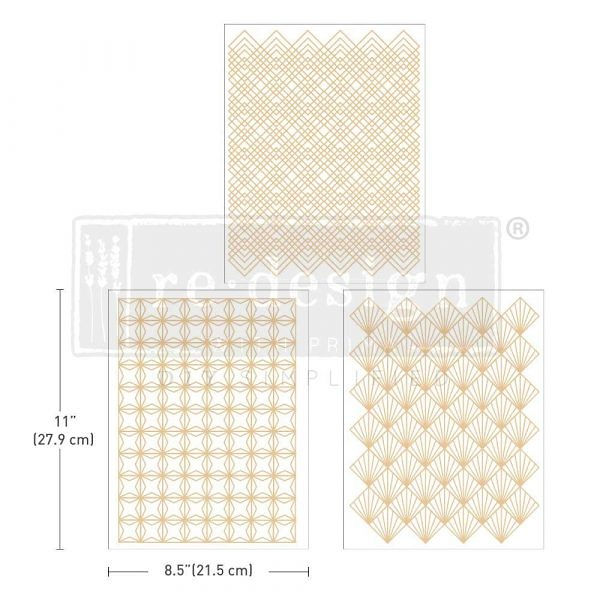 ReDesign-with-prima-Transfer-GOLDENARTDECOA4-1 Golden Art Deco Transferfolie ReDesign – Bild 1