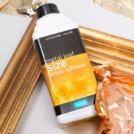 Metallblatt-Goldmilch für Blattgold / Schlagmetall- Polyvine – Bild 2