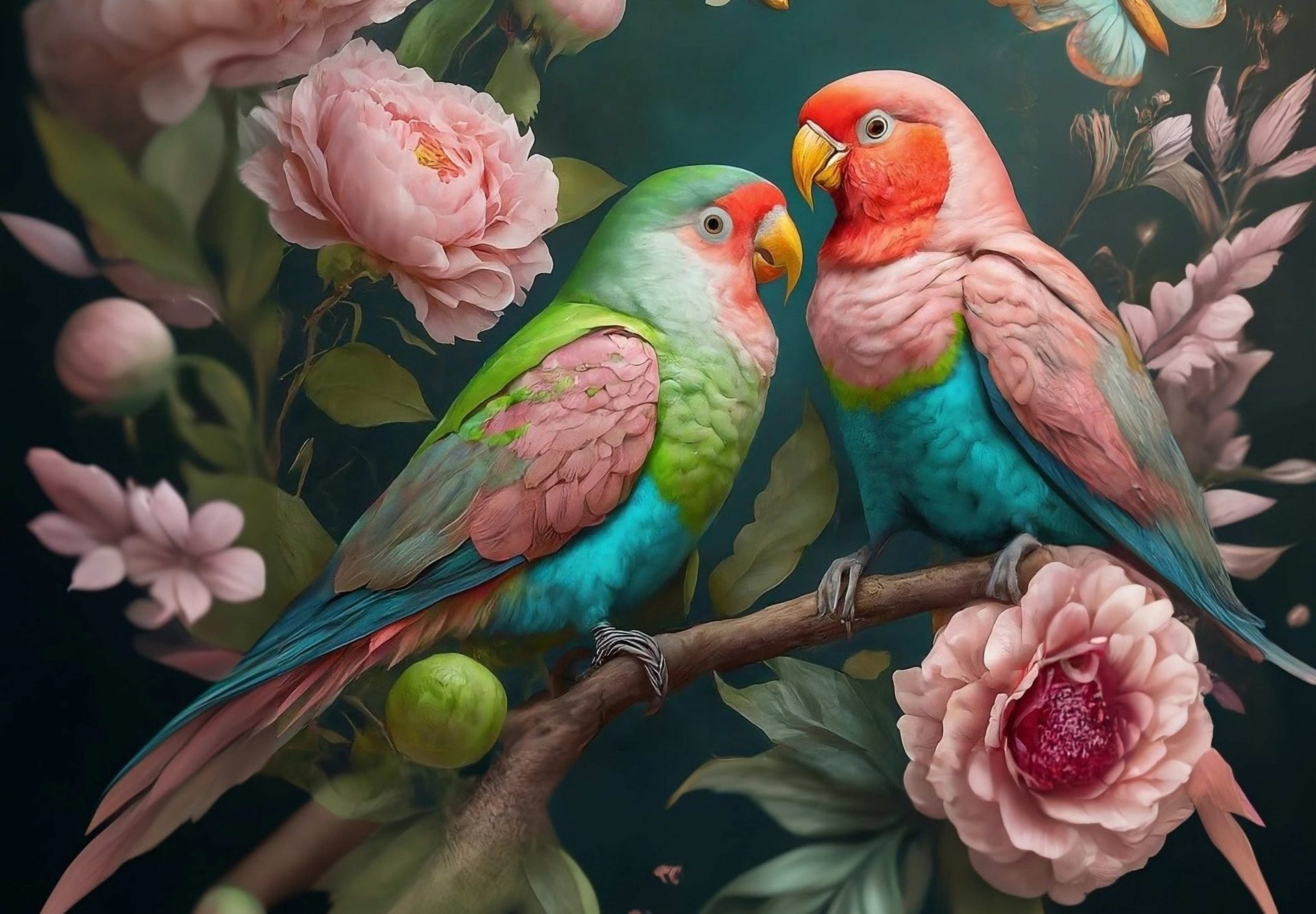 pastel love (3) Mint by Michelle Decoupagepapier Pastel Love – Bild 1