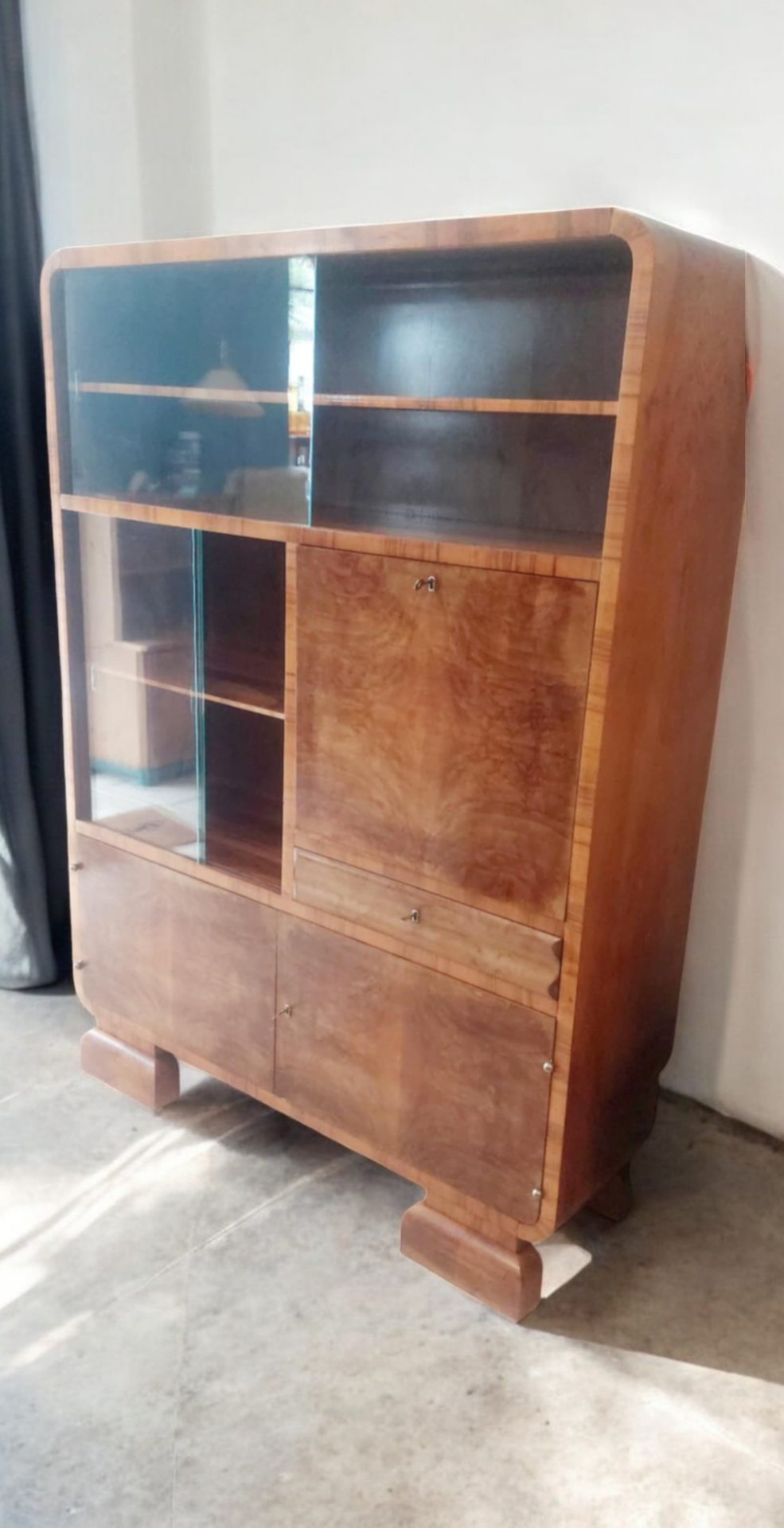 Retrovitrine (3) Art-Deco Barschrank – Bild 1